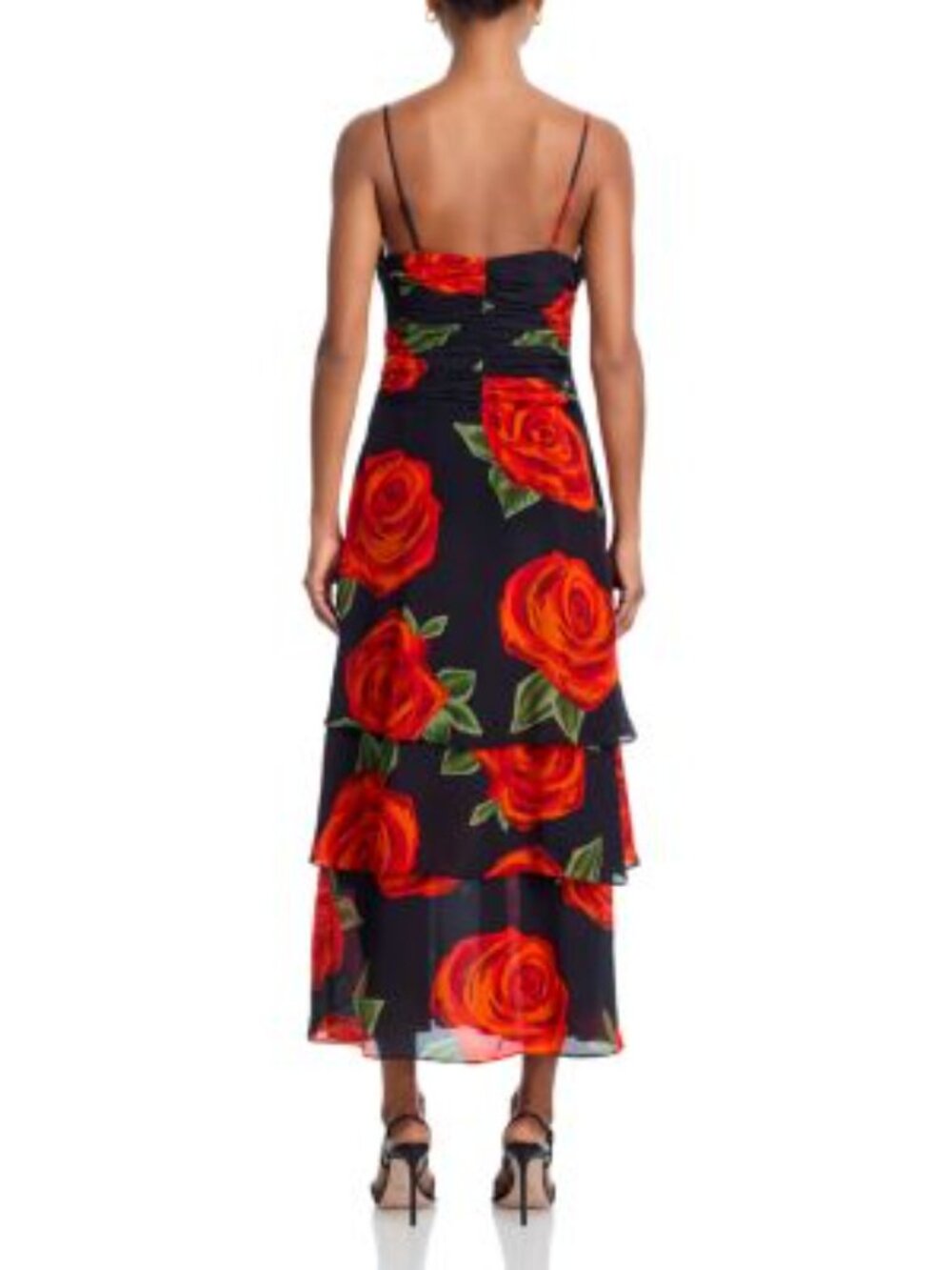 FARM‎ Rio Latin Roses Black Flower Dress - Picture 3 of 7